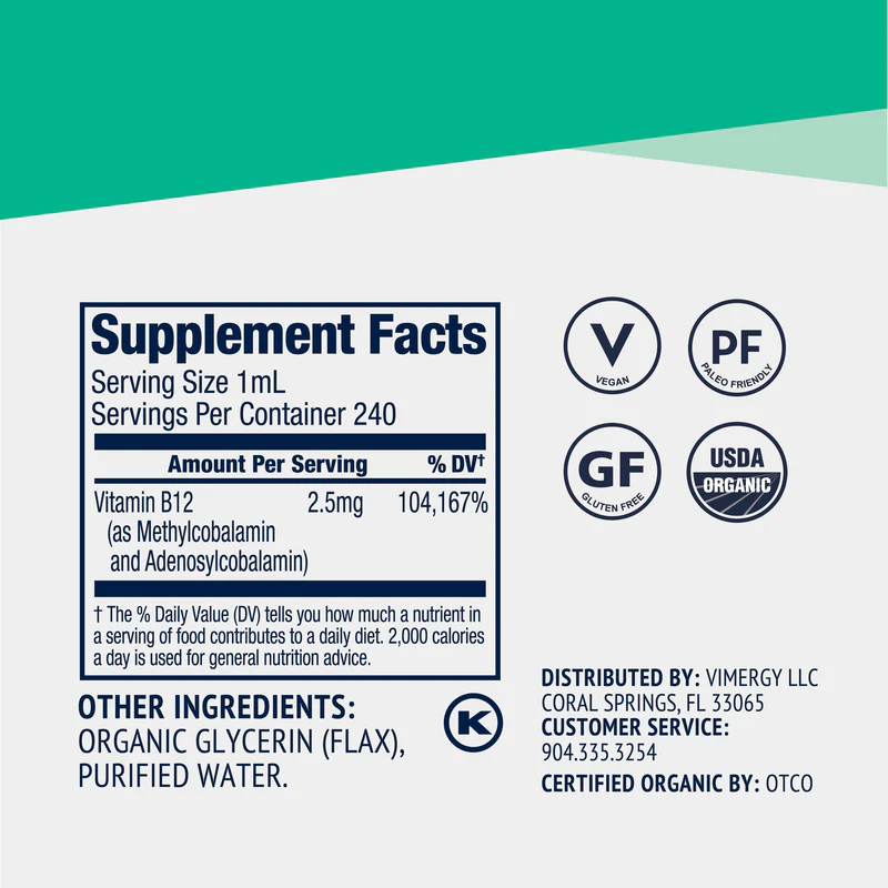 Kids USDA Organic Liquid B12